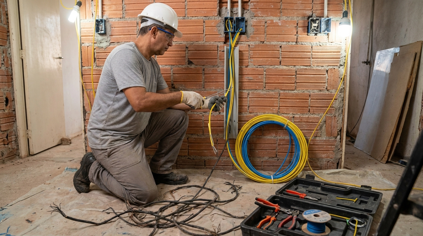 Adequação de Fiação em Suzano‑SP