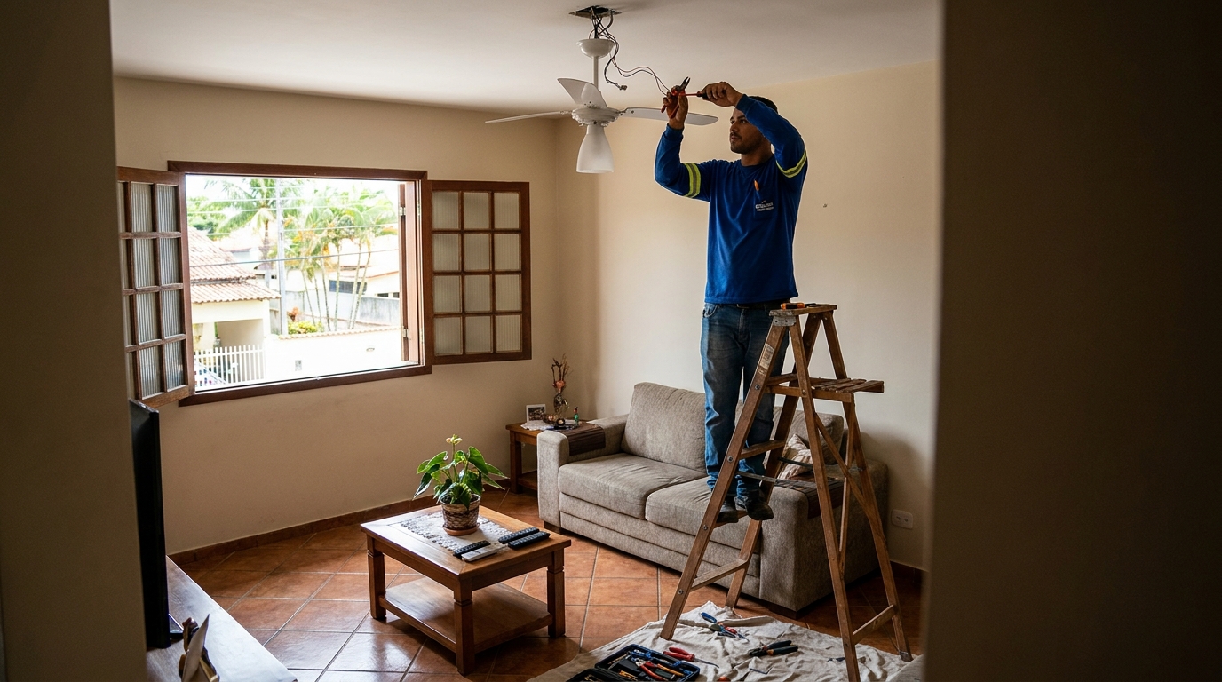 Reforço de Suporte no Teto em Suzano‑SP