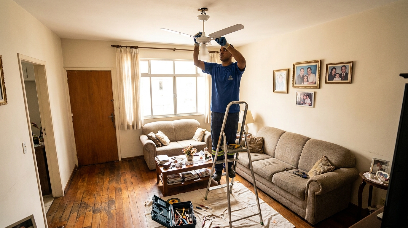 Substituição de Ventilador em Suzano‑SP